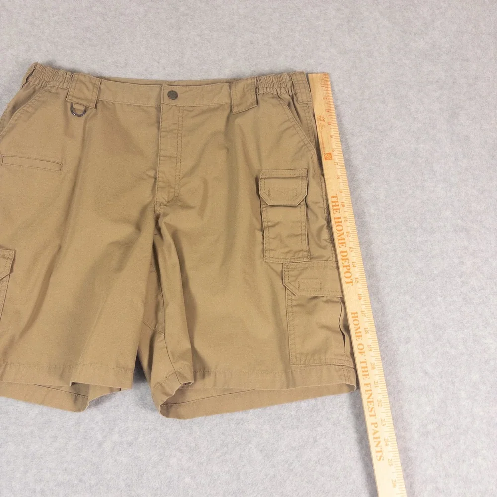 5.11 Tactical Mens Khaki Ripstop Cargo Shorts Size 40 Tan Hiking Outdoor Utility
